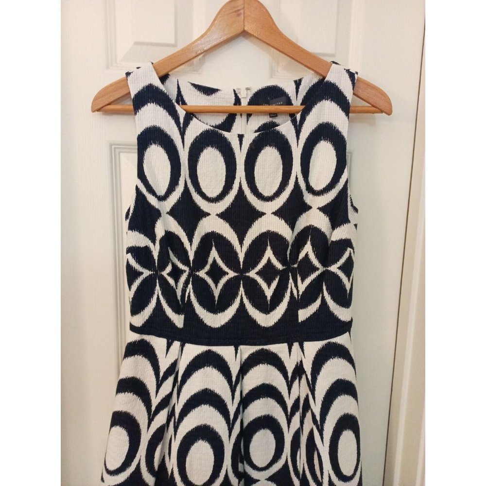 Nwot Women's The Limited Aline Pleated Drop Waist Dress With Pockets Size 8 - Picture 2 of 11